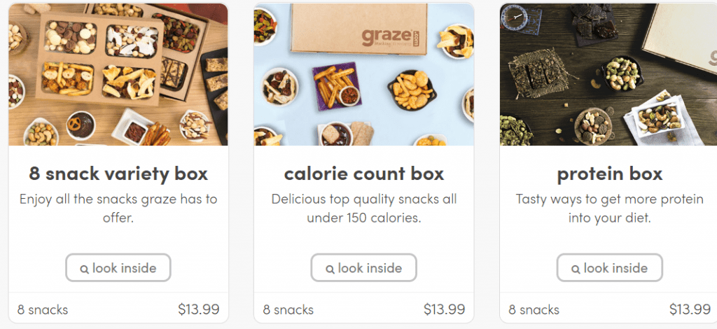 graze price list