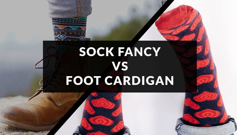 sock fancy vs foot cardigan