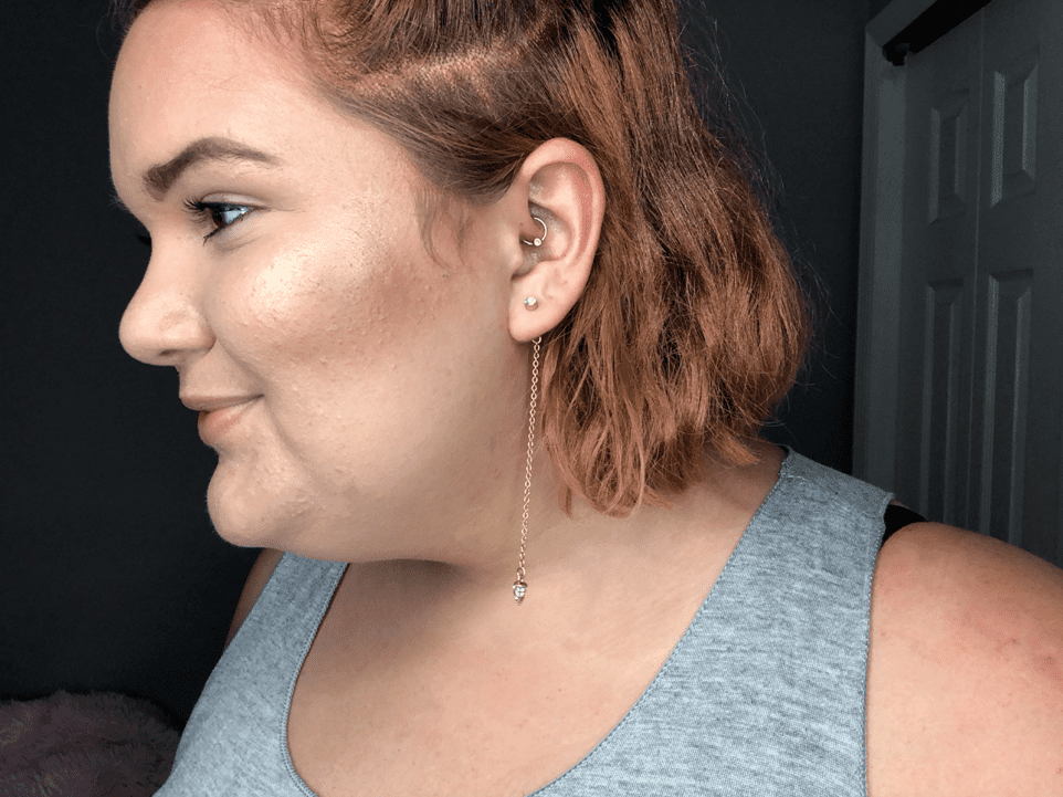 Nadine West Diamond dangle (gold)