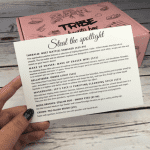 October Tribe Beauty Box Monthly lettter