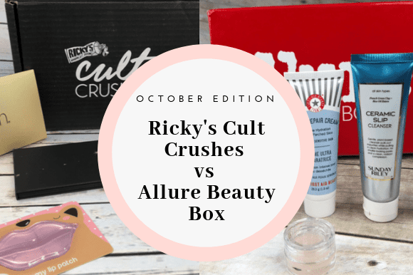 October Ricky's Cult Crushes vs October Allure Beauty Box