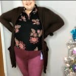 East Adeline Noelia Leather Trim Cardigan open