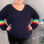 Honey Punch Harvie Varsity Stripe Pullover