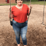 French Grey Jancis Criss Cross Neckline Blouse