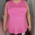 Molly and Isadora Tessa Sleeveless Lace Up Back Tank