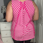 Molly and Isadora Tessa Sleeveless Lace Up Back Tank