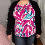 Dex Plus McKenna Criss Cross Cutout Back Cardigan