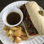 Chicago inspired Italian beef sandwiches