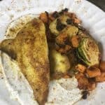 Vadouvan spiced tilapia