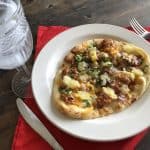 Hawaiian BBQ chicken thigh pizza