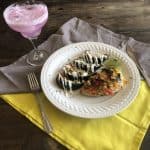 Tortilla chicken with elote style acorn squash