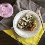 Tortilla chicken with elote style acorn squash