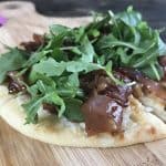 Prosciutto and fig mini flatbreads