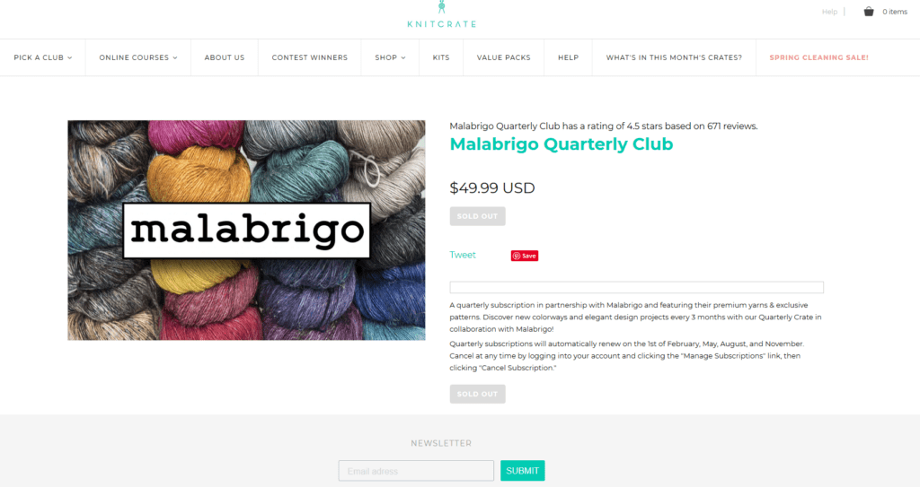 Malabrigo Quarterly Club