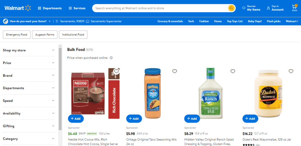 Walmart Bulk