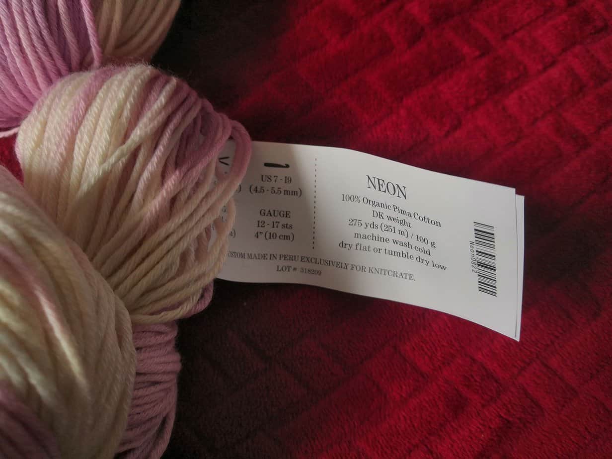 Yarn label