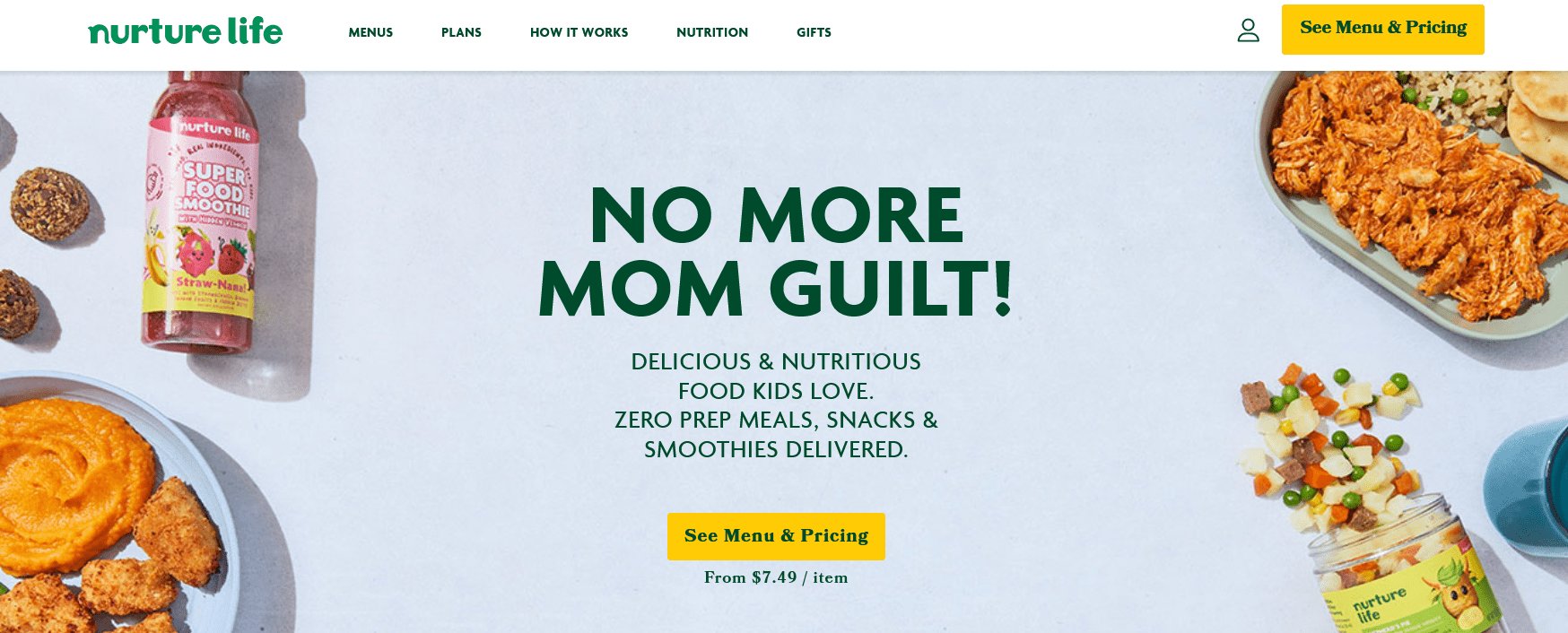 Nurture Life website