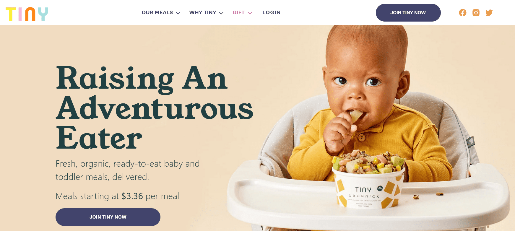 Tiny Organics website