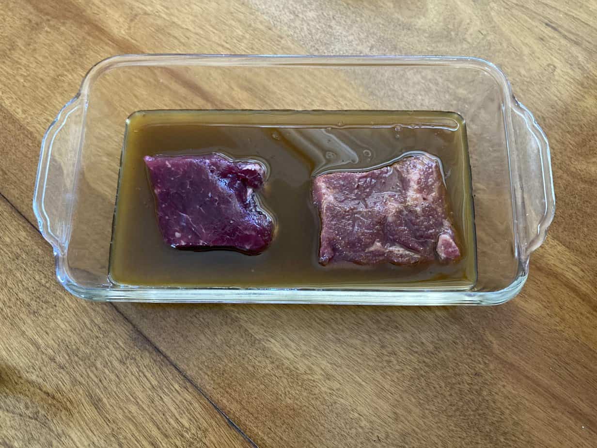 Holy Grial Hibachi Strip Steak marinated