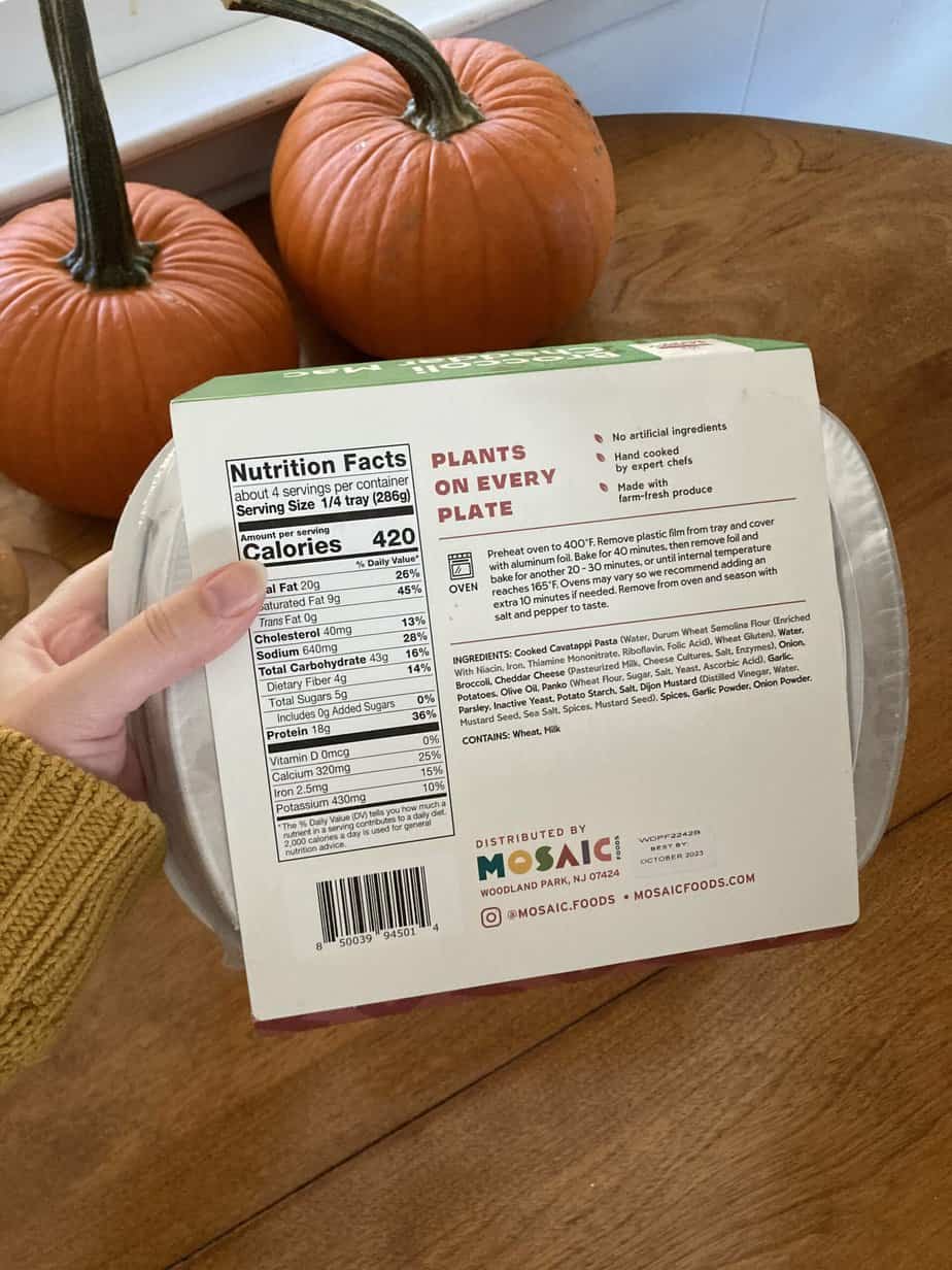 Mosaic Broccoli Cheddar Mac