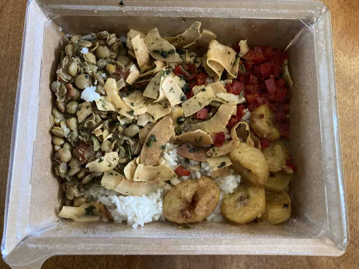 Mosaic Jerk Lentil & Plantain Bowl