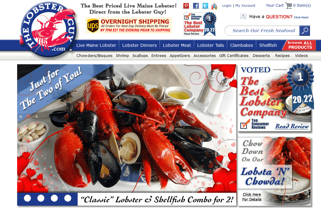 Lobster Guy website