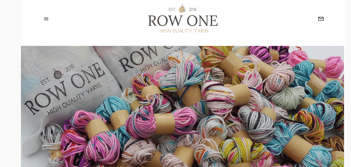 Row One Yarn website