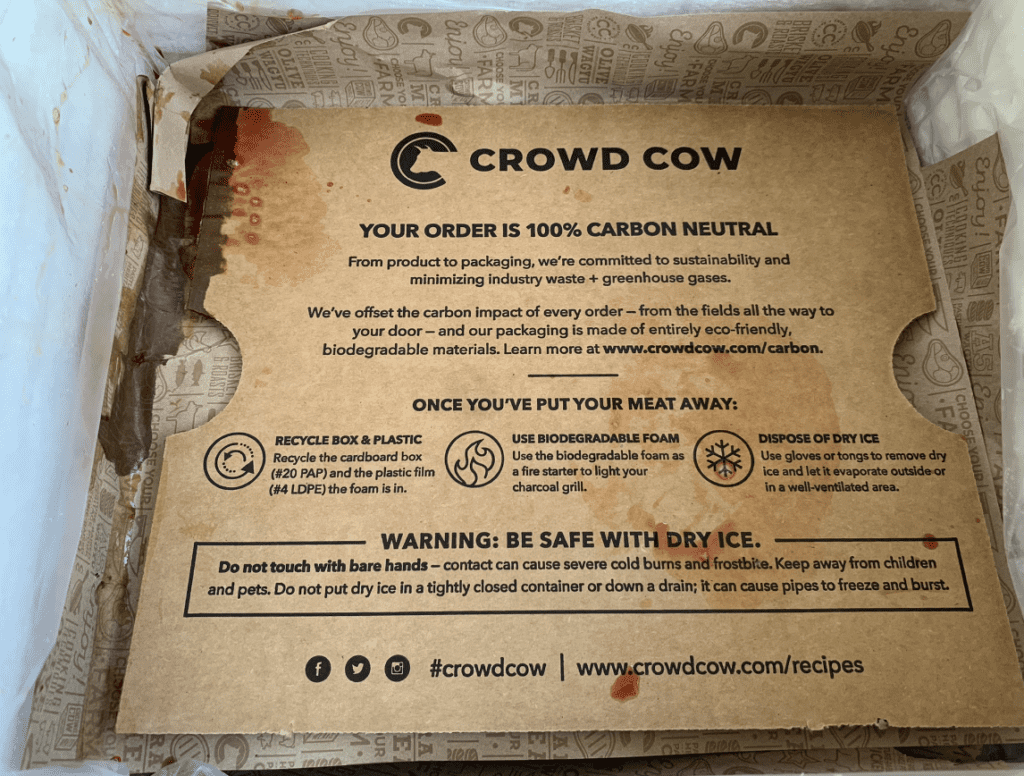 Crowd cow unboxing