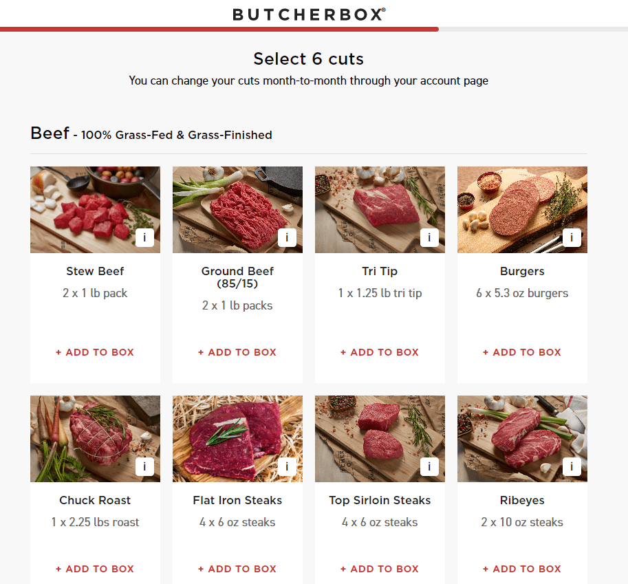 butcher box beef grass fed