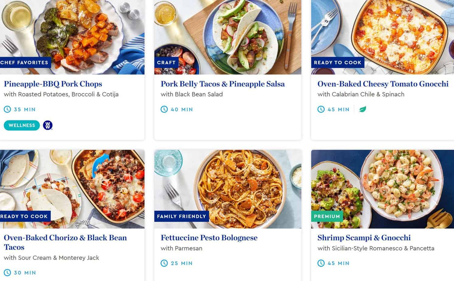 Meals Plans And Pricing Blue Apron