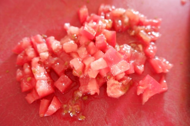 everyplate tomatoes chopped