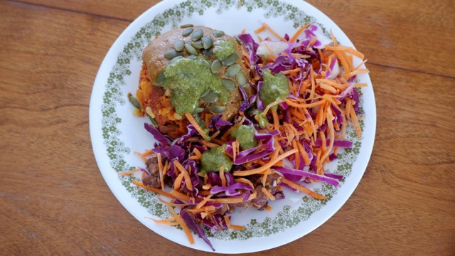 Thistle Enchilada Bake with Adobo Pinto Beans