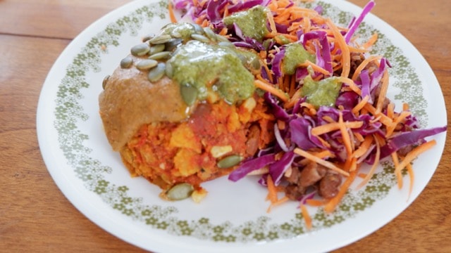 Thistle Enchilada Bake with Adobo Pinto Beans
