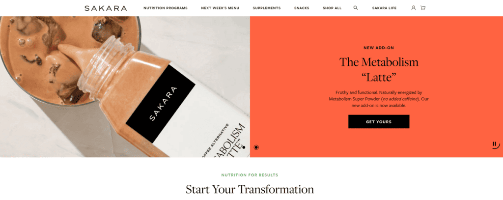 Sakara website